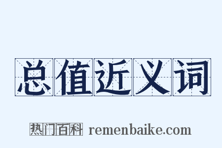 总值近义词是什么意思的图片